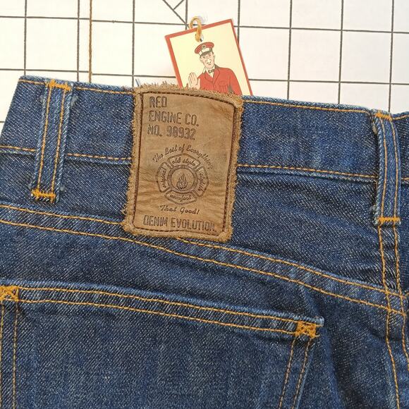 Red Engine Vintage Y2K  Blue Denim Bootcut Jeans NWT  27 - Picture 6 of 16